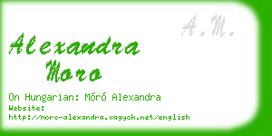 alexandra moro business card